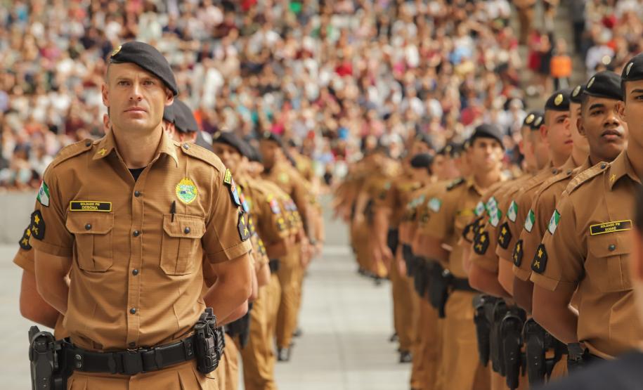 Após concurso histórico, Macrorregião de Curitiba ganha 1.452 policiais militares