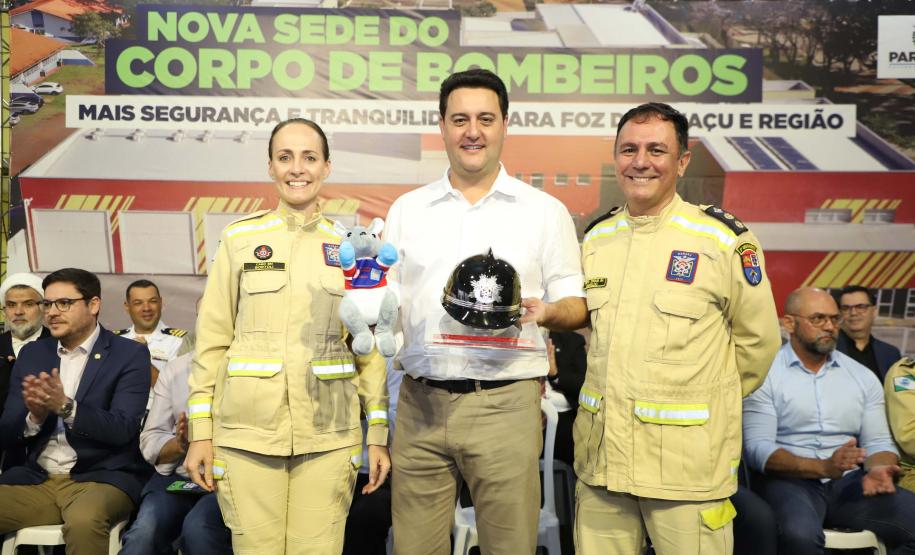 Governador inaugura nova sede do Corpo de Bombeiros de Foz do Iguaçu, a maior do Estado