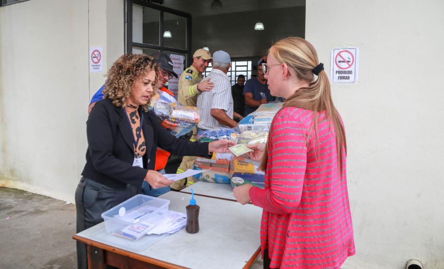 Em União da Vitória, governador Ratinho Junior anuncia pacote para auxílio às vítimas de enchentes