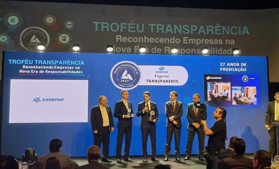 Sanepar é destaque nacional por transparência nas demonstrações financeiras