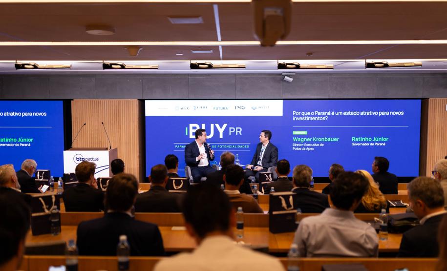 Governador Ratinho Junior apresenta potencial do Paraná a investidores brasileiros