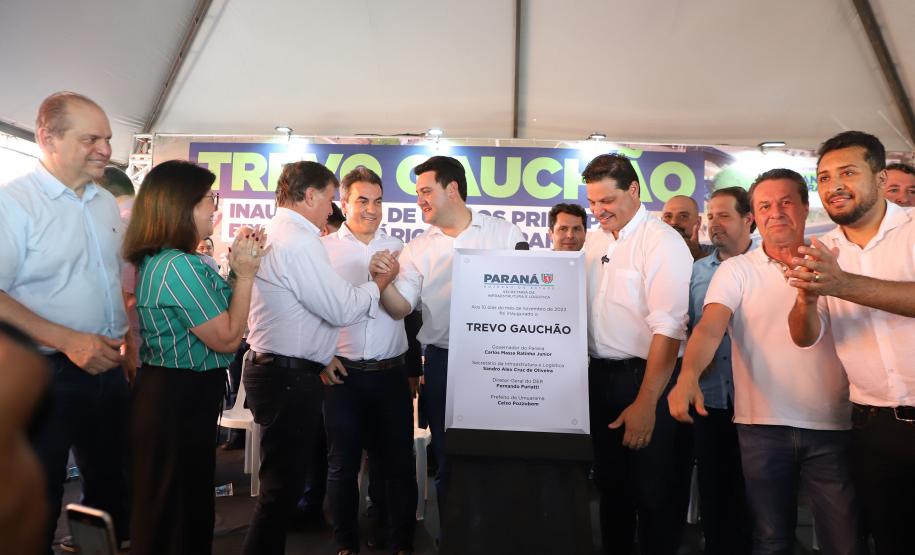 Governador entrega obras no Trevo Gauchão e a duplicação da PR-323 em Umuarama