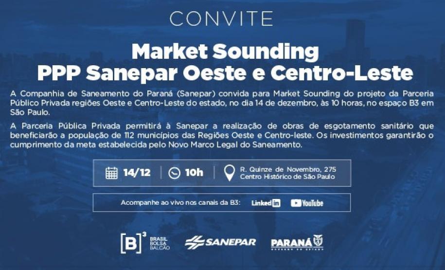 Sanepar apresenta novas PPPs na B3; projetos vão levar saneamento a 900 mil pessoas