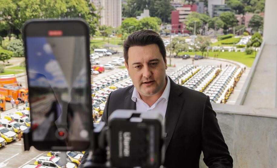 Governador entrega 142 novas viaturas para a Polícia Militar e caminhões para Defesa Civil