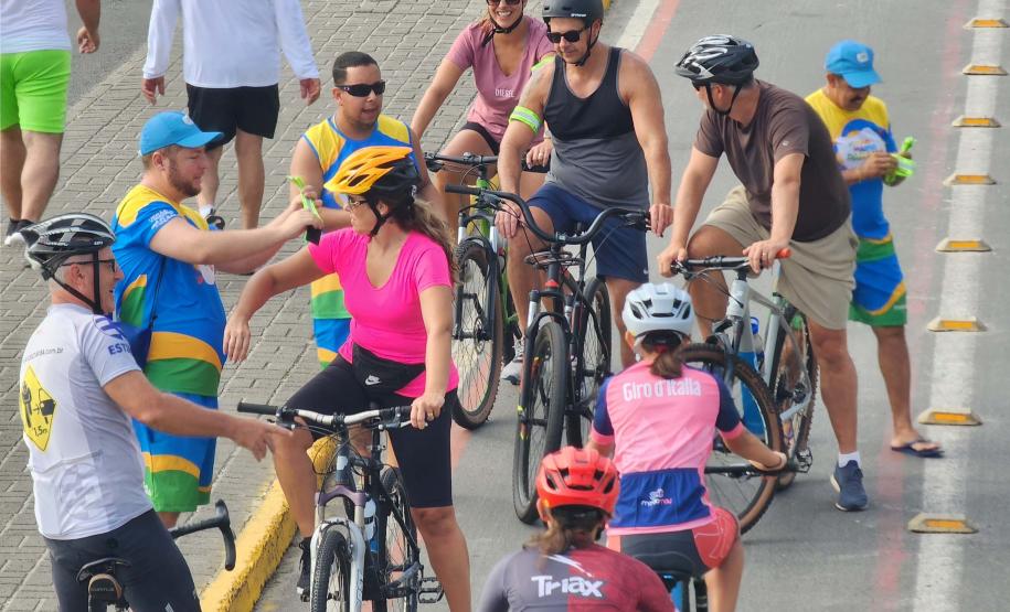 Passeio ciclístico é opção de exercício e lazer dentro do Verão Maior Paraná