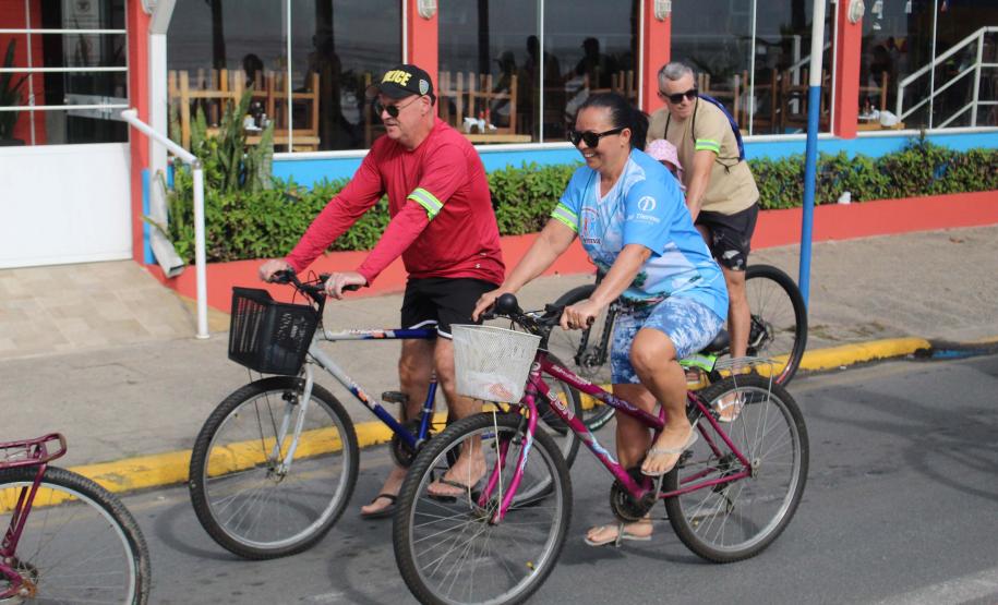 Passeio ciclístico é opção de exercício e lazer dentro do Verão Maior Paraná