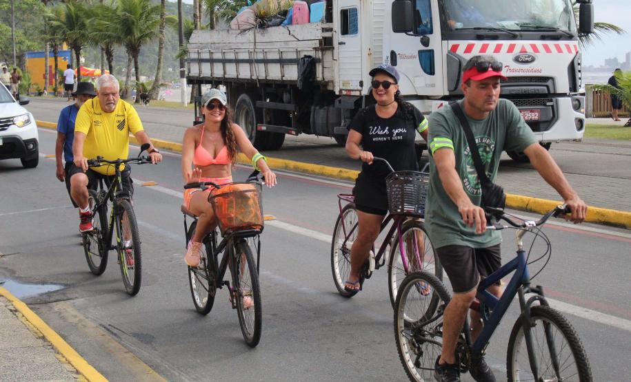 Passeio ciclístico é opção de exercício e lazer dentro do Verão Maior Paraná