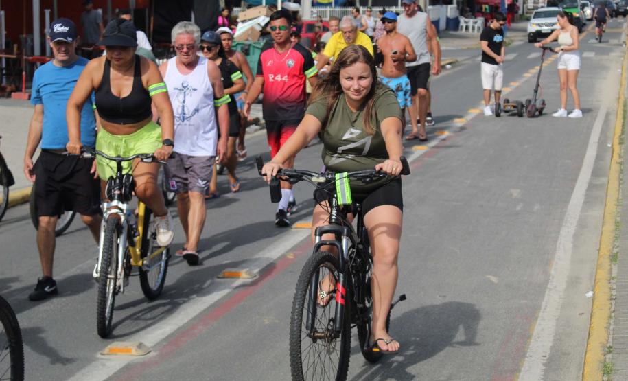 Passeio ciclístico é opção de exercício e lazer dentro do Verão Maior Paraná