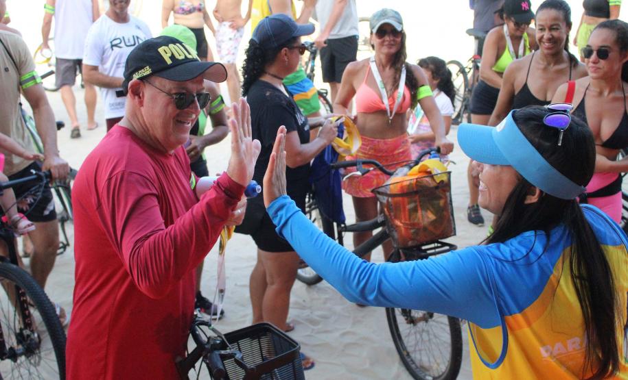 Passeio ciclístico é opção de exercício e lazer dentro do Verão Maior Paraná