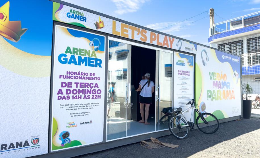 Em ação inédita, Governo do Estado monta Arena Gamer aberta ao público no Litoral