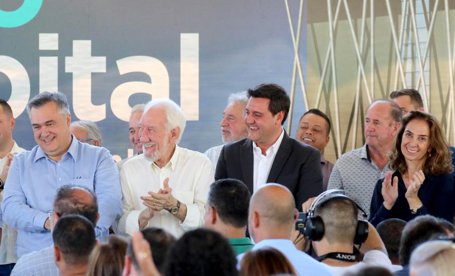 O governador Carlos Massa Ratinho Junior anuncia nesta quarta-feira (13) a liberação de R$ 60 milhões e o lançamento da pedra fundamental para a construção do novo hospital municipal de São José dos Pinhais, na Região Metropolitana de Curitiba.