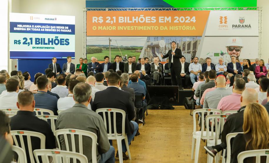 Copel apresenta investimento recorde de R$ 2,1 bilhões em distribuição de energia em 2024