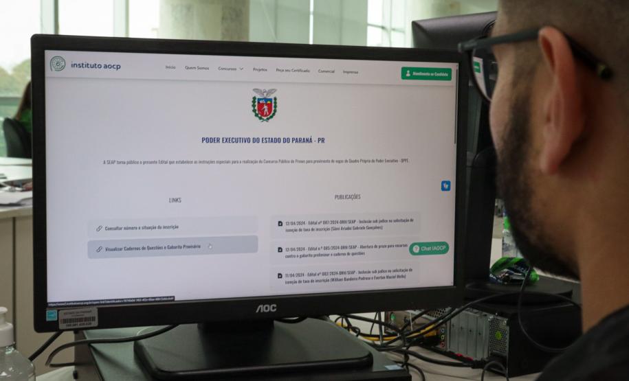 Gabarito preliminar do concurso do Quadro do Poder Executivo já está disponível para consulta