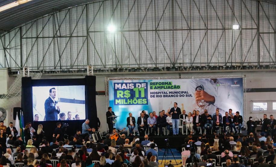 Cornélio Procópio, 08 de dezembro de 2023 - O governador Carlos Massa Ratinho Junior participa da inauguração do Hospital Regional de Cornélio Procópio.