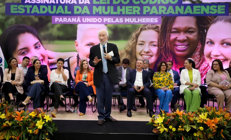 Vice Governador Darci Piana participa do lançamento do código estadual da mulher paranaense.