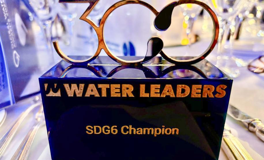 Sanepar vence prêmio mundial por ações voltadas à universalização sustentável do saneamento