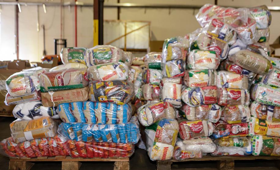 Campanha do Estado chega a 13,2 mil toneladas de doações enviadas ao Rio Grande do Sul