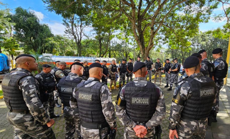 Com 104 agentes e muita tecnologia, forças de segurança do PR seguem apoiando o RS