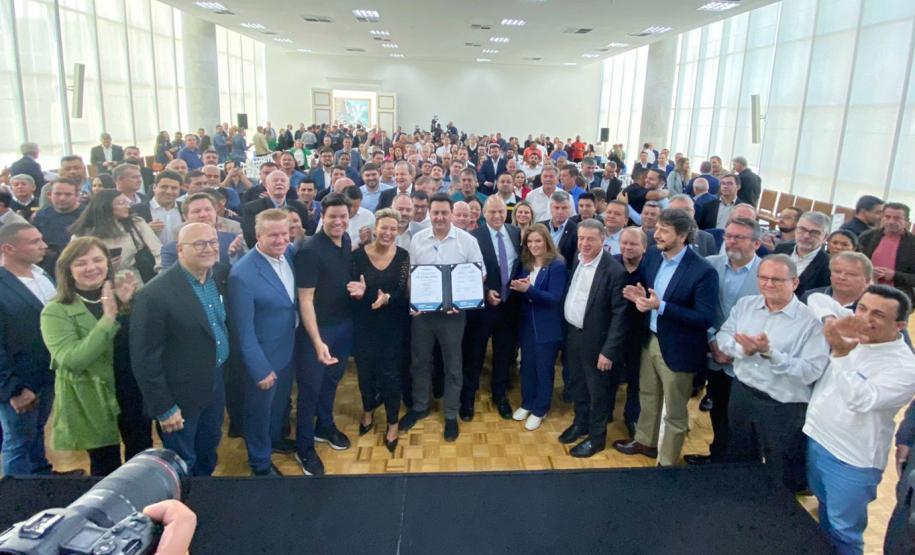 O governador Carlos Massa Ratinho Junior participa nesta quarta-feira (19), do lançamento Programa Rota do Progresso no Palácio Iguaçu.