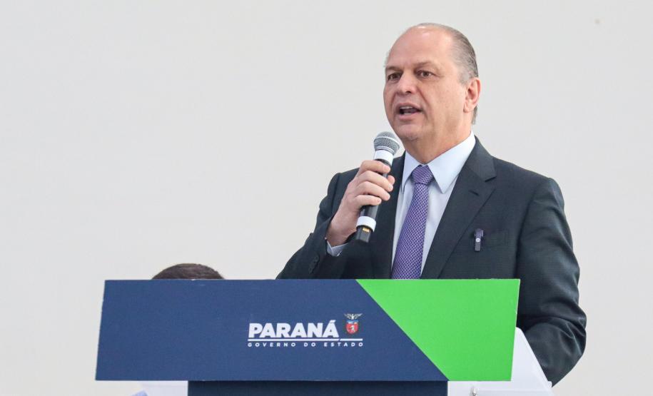 O governador Carlos Massa Ratinho Junior participa nesta quarta-feira (19), do lançamento Programa Rota do Progresso no Palácio Iguaçu.