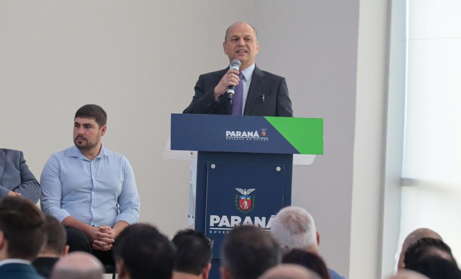 O governador Carlos Massa Ratinho Junior participa nesta quarta-feira (19), do lançamento Programa Rota do Progresso no Palácio Iguaçu.