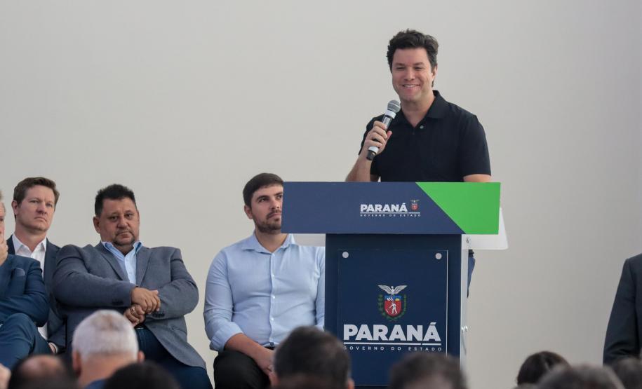 O governador Carlos Massa Ratinho Junior participa nesta quarta-feira (19), do lançamento Programa Rota do Progresso no Palácio Iguaçu.