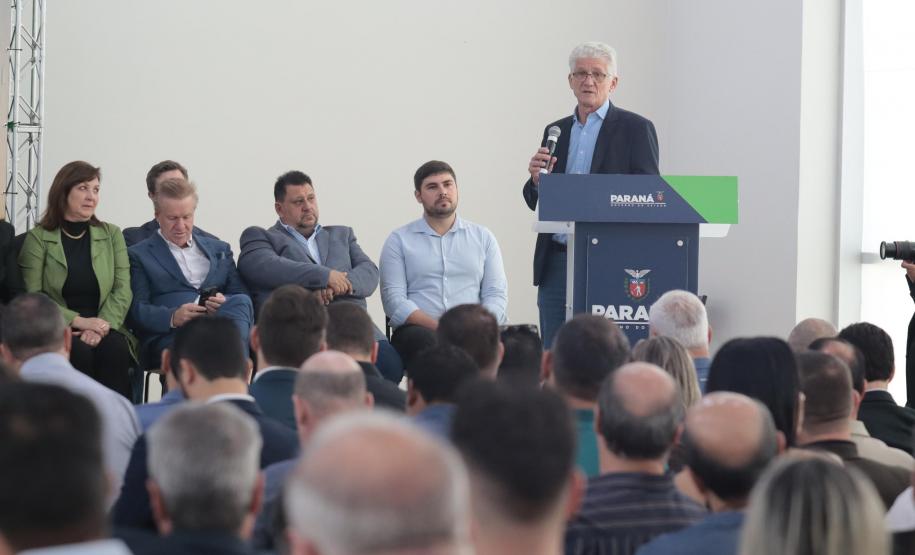 O governador Carlos Massa Ratinho Junior participa nesta quarta-feira (19), do lançamento Programa Rota do Progresso no Palácio Iguaçu.