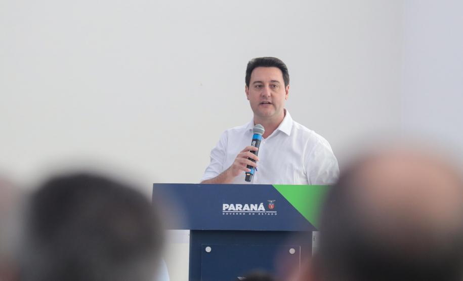 O governador Carlos Massa Ratinho Junior participa nesta quarta-feira (19), do lançamento Programa Rota do Progresso no Palácio Iguaçu.