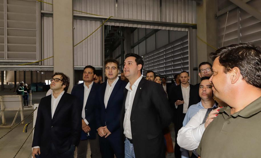 O governador Carlos Massa Ratinho Junior participou da inauguração da Maltaria Campos Gerais, localizada em Ponta Grossa.