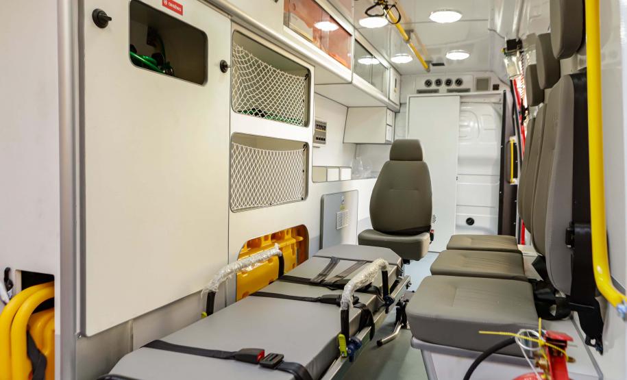 Curitiba, 10 de junho de 2024 - O Governo do Paraná investe em novas ambulâncias do Serviço Integrado de Atendimento ao Trauma em Emergência (Siate).