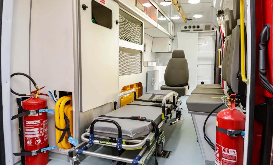 Curitiba, 10 de junho de 2024 - O Governo do Paraná investe em novas ambulâncias do Serviço Integrado de Atendimento ao Trauma em Emergência (Siate).