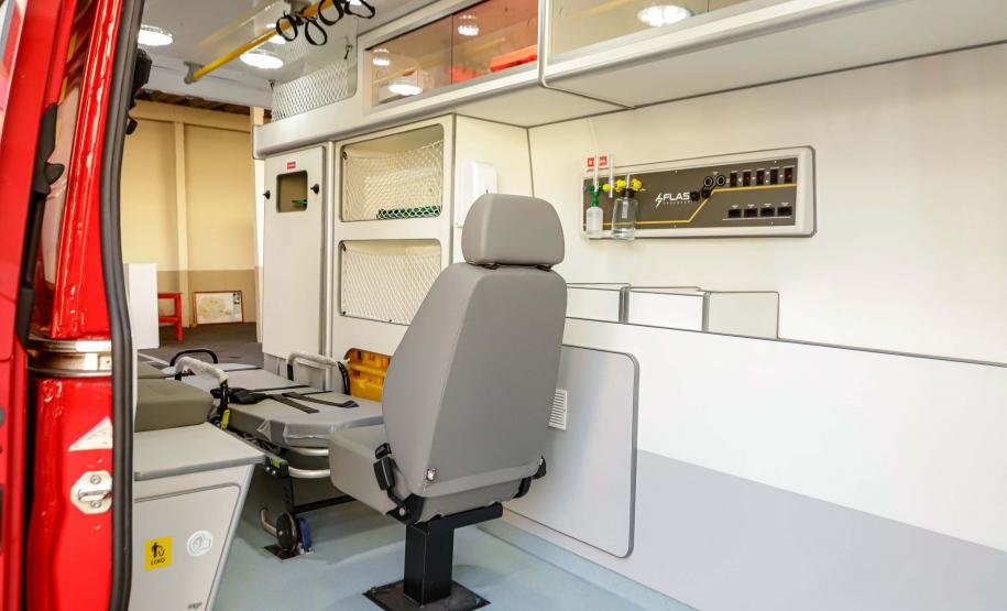 Curitiba, 10 de junho de 2024 - O Governo do Paraná investe em novas ambulâncias do Serviço Integrado de Atendimento ao Trauma em Emergência (Siate).