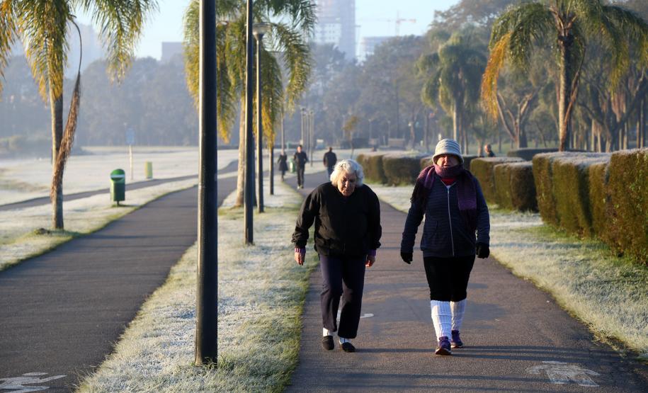 Simepar indica frio rigoroso no fim de semana, com temperaturas negativas no Sul do Estado