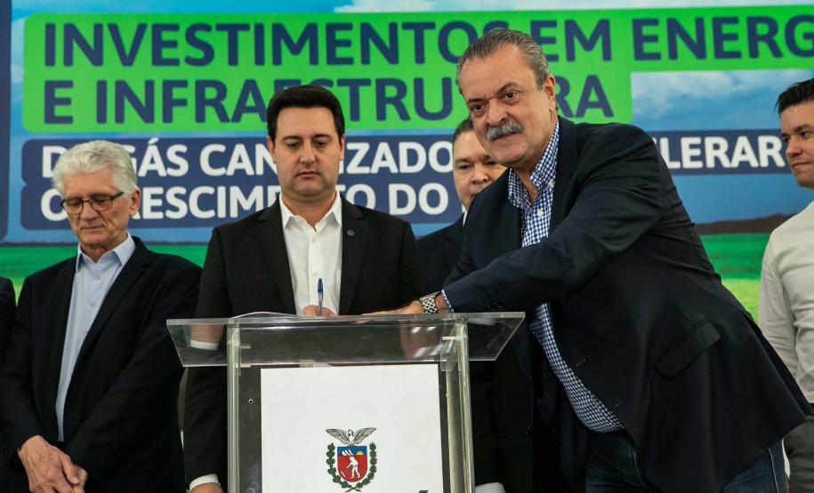 Curitiba, 24 de junho de 2024 - Governador Carlos Massa Ratinho Junior anunciou investimentos de R$ 505 milhões em energia e infraestrutura de gás canalizado para acelarar o crescimento do Paraná.