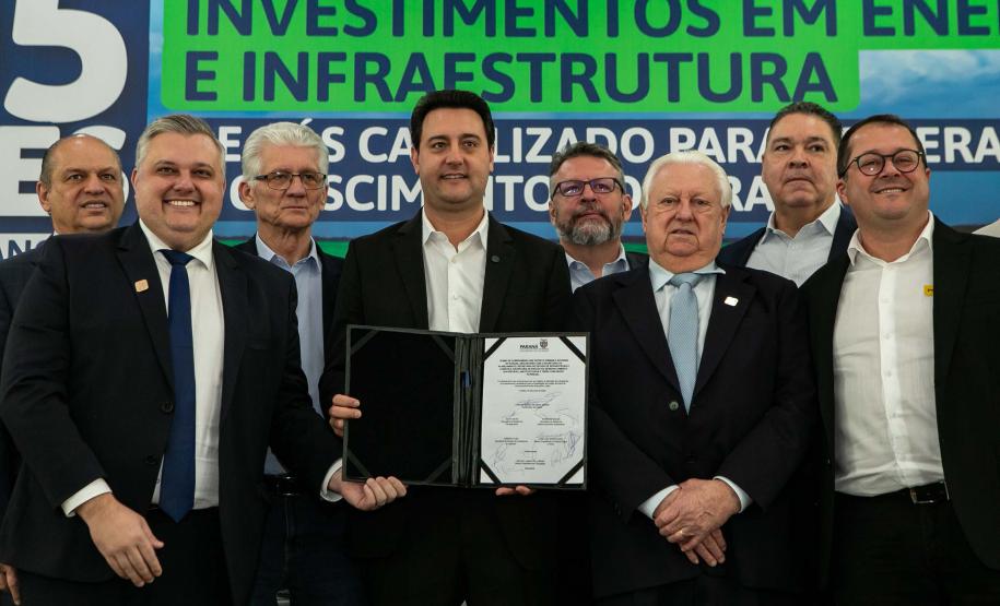 Curitiba, 24 de junho de 2024 - Governador Carlos Massa Ratinho Junior anunciou investimentos de R$ 505 milhões em energia e infraestrutura de gás canalizado para acelarar o crescimento do Paraná.