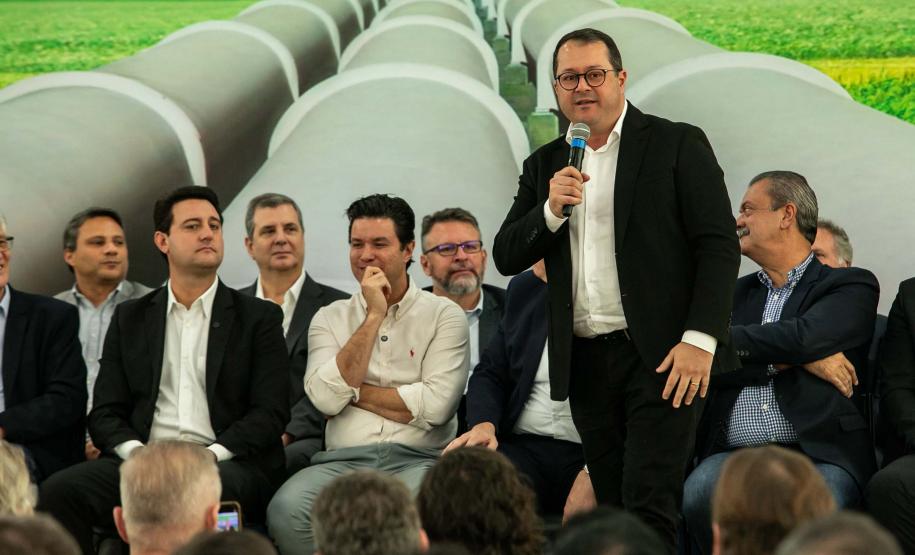 Curitiba, 24 de junho de 2024 - Governador Carlos Massa Ratinho Junior anunciou investimentos de R$ 505 milhões em energia e infraestrutura de gás canalizado para acelarar o crescimento do Paraná.