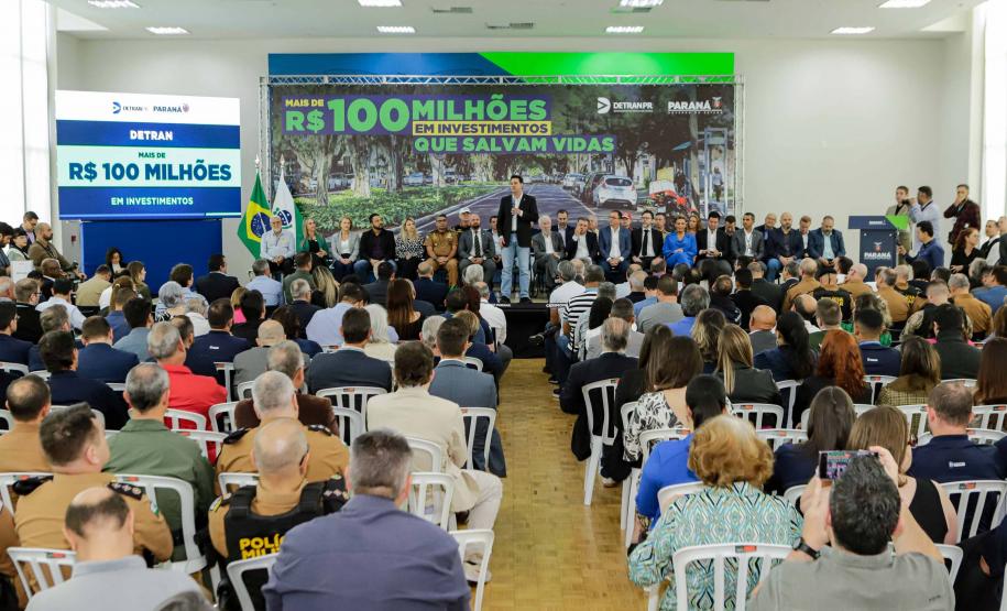 Detran-PR destina R$ 103,8 milhões para fortalecer ações de segurança no trânsito no Paraná