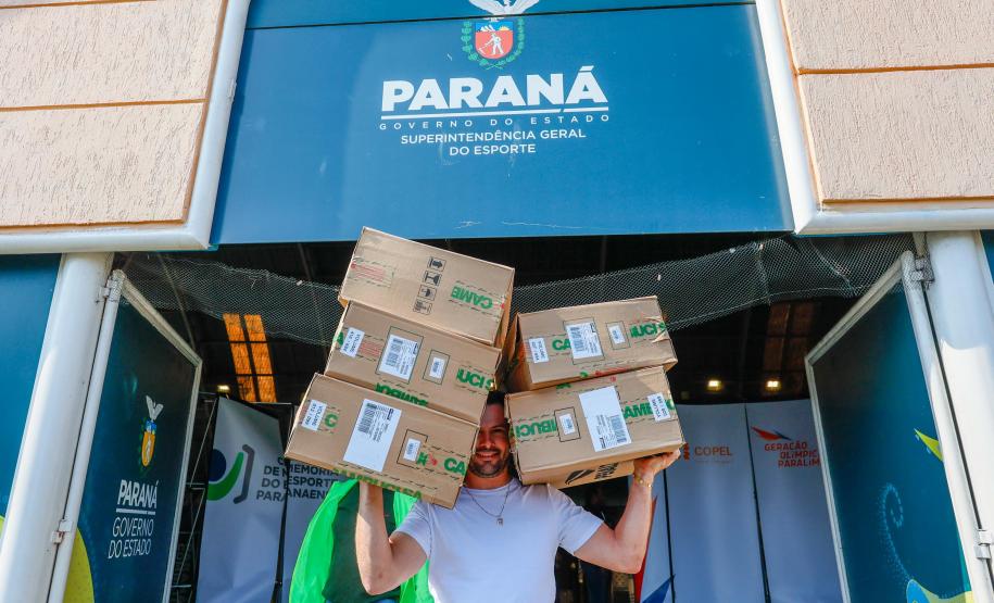 Governador em exercício Darci Piana participa do evento Transformando Pessoas, Formando Vencedores, evento que reuniu atletas e técnicos paranaenses que vão participar dos Jogos Olímpicos e Paralímpicos de Paris 2024.