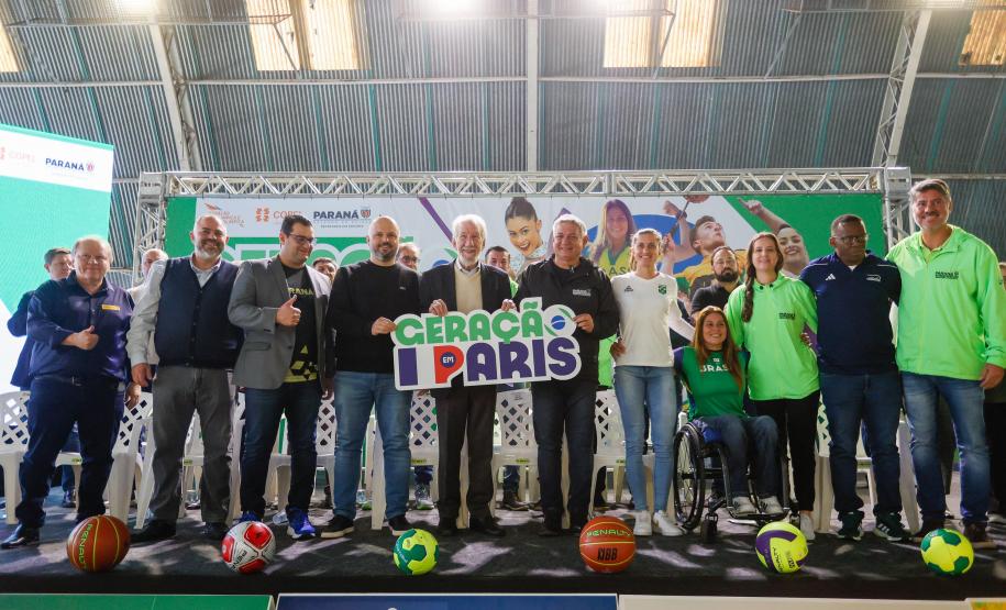 Governador em exercício Darci Piana participa do evento Transformando Pessoas, Formando Vencedores, evento que reuniu atletas e técnicos paranaenses que vão participar dos Jogos Olímpicos e Paralímpicos de Paris 2024.