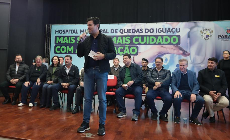 O governador em exercício Darci Piana participa neste sábado (29) do anúncio de novos investimentos do Governo do Estado em Quedas do Iguaçu.