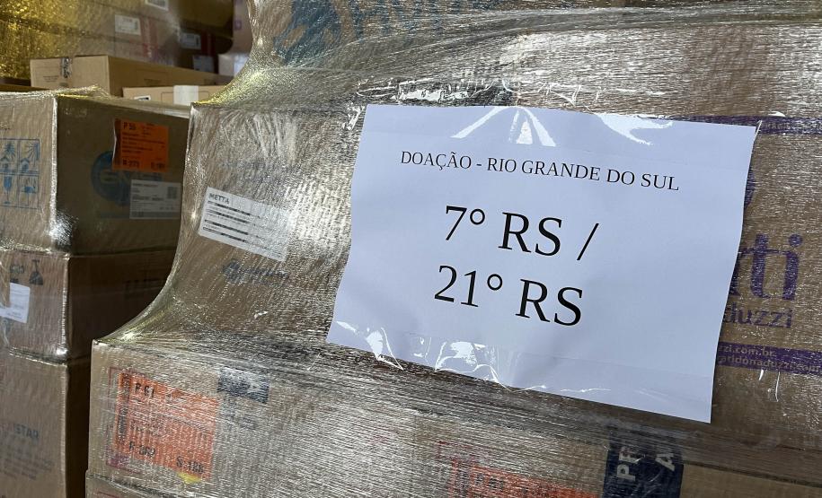 Paraná envia mais de 1,3 milhão de unidades de medicamentos ao Rio Grande do Sul