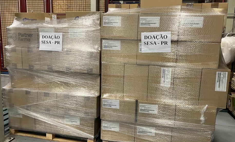 Paraná envia mais de 1,3 milhão de unidades de medicamentos ao Rio Grande do Sul