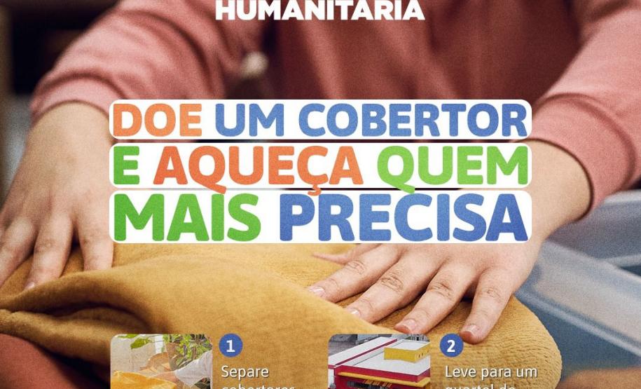Inverno solidário: Governo do Paraná lança campanha de arrecadação de cobertores