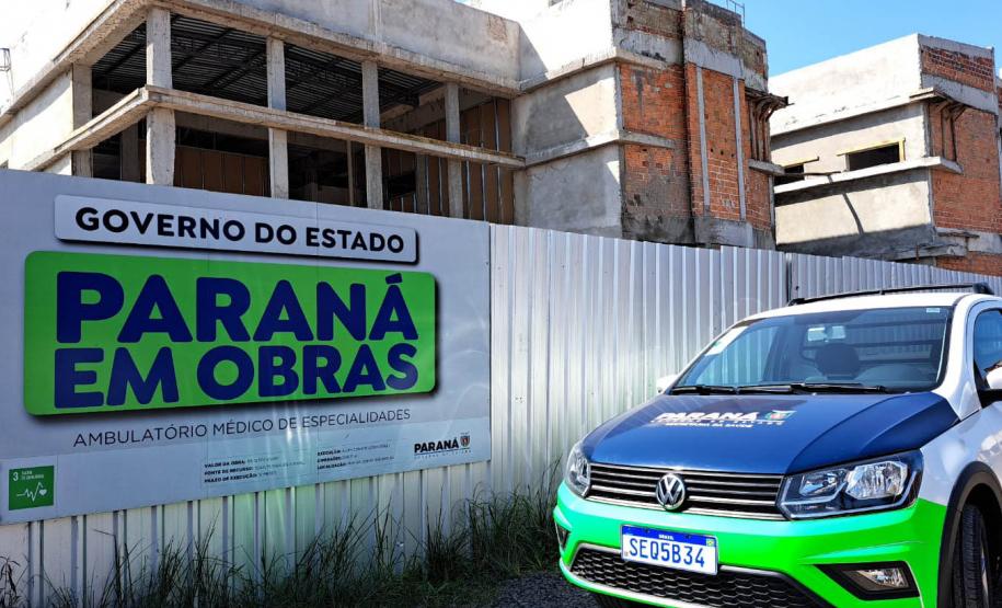 Ambulatório Médico de Especialidades (AME) Universitário de Ponta Grossa já atingiu 36% de execução da obra.