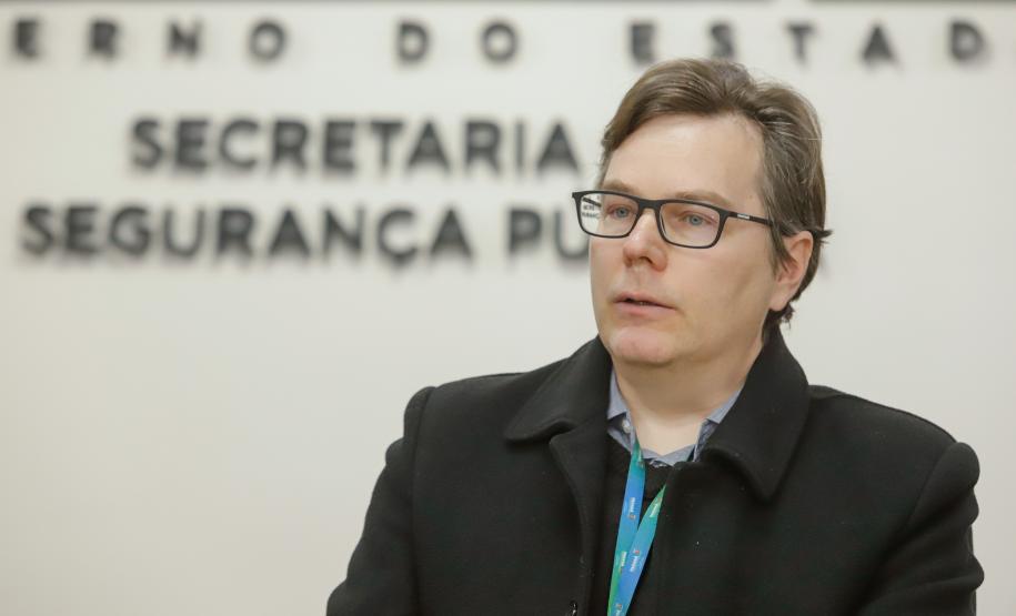 Curitiba, 12 de agosto de 2024 - Coletiva de imprensa na Secretaria Estadual de Segurançna Pública (Sesp) sobre a queda do avião em Vinhedos (SP).