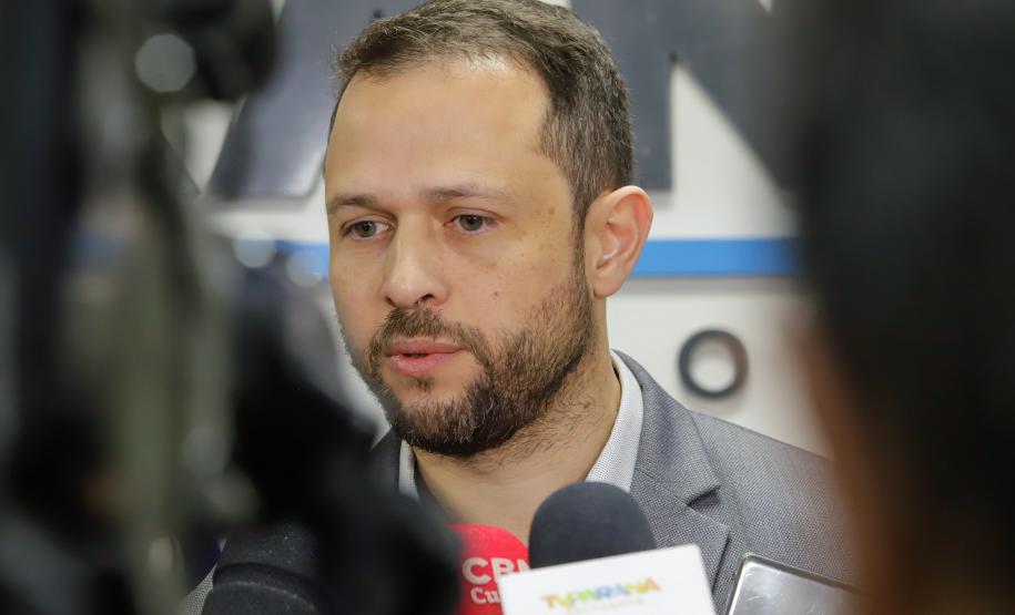 Curitiba, 12 de agosto de 2024 - Coletiva de imprensa na Secretaria Estadual de Segurançna Pública (Sesp) sobre a queda do avião em Vinhedos (SP).