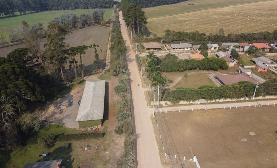 Estrada que liga São José dos Pinhais a Mandirituba