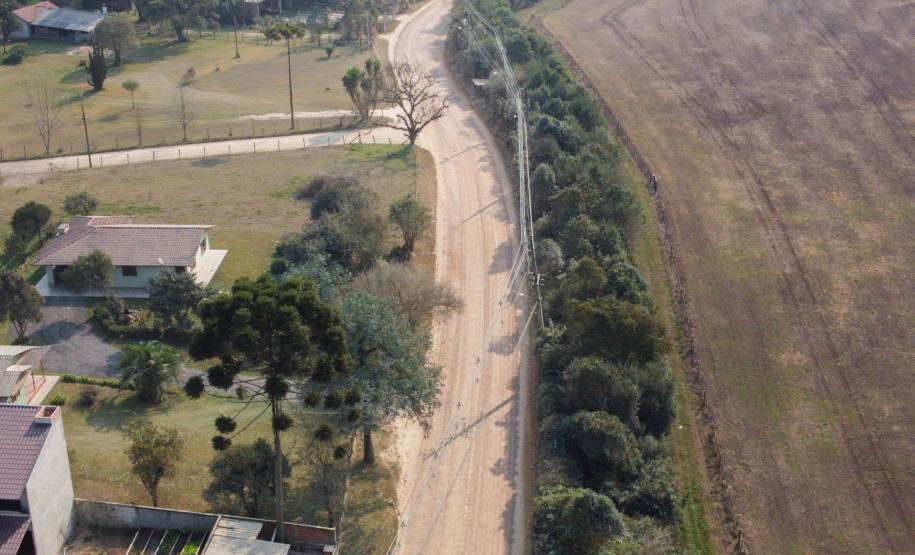 Estrada que liga São José dos Pinhais a Mandirituba