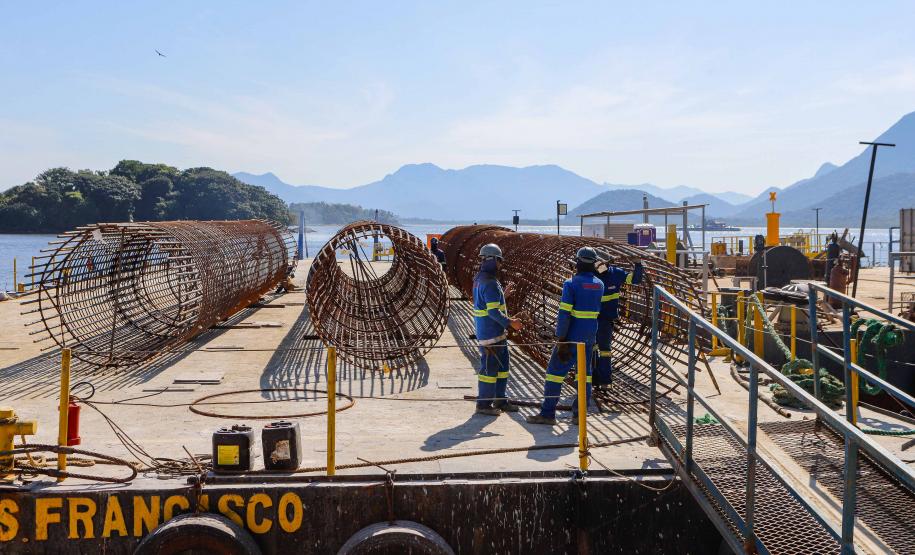 Obras da Ponte de Guaratuba avançam e chegam a 14,24% de execução