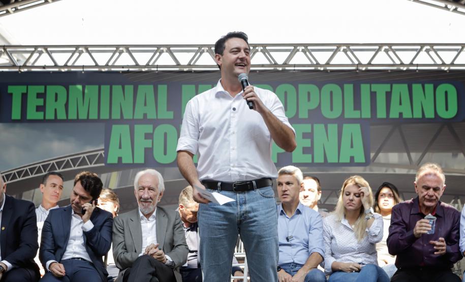 Ratinho Junior inaugura novo terminal metropolitano de São José dos Pinhais